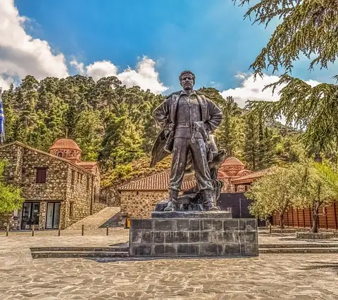 Gregoris Auxentiou Museum and Statue - Culture History in Nicosia District, Cyprus