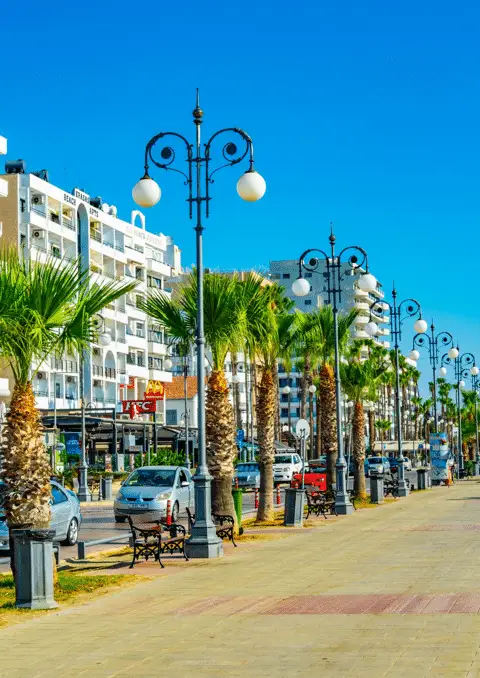 Finikoudes Promenade - Modern Attractions in Larnaca District, Cyprus